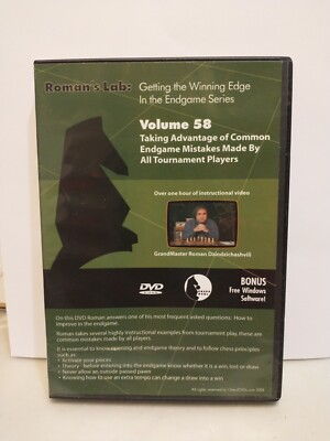 #ad ROMAN#x27;S LAB Chess DVD VOLUME 58 Taking Advantages of Common Endgame Mistakes $10.95
