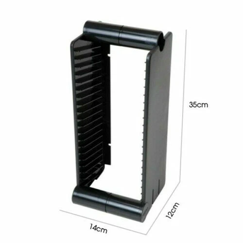 1pcs CD RACK / STAND Holds 20 CDs Shelf or wall mounting FISCHER PLASTIC - Picture 3 of 3