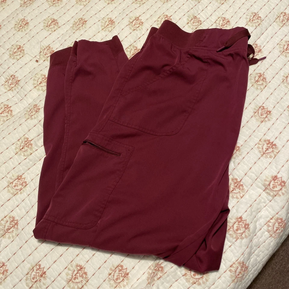 Pantalones y cuello en V modernos para mujer Adar Addition A6008 talla 3X color vino Foto 3 de 4