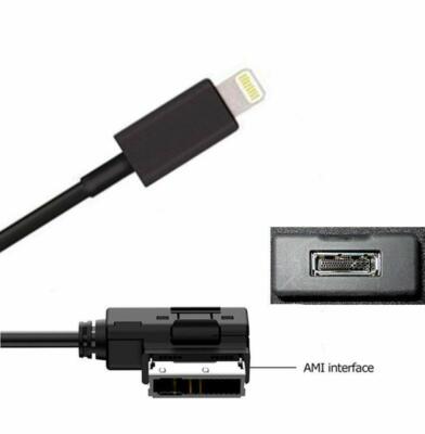 AMI MMI MDI Audio A3 Q5 AUX Cable Music Power Car Interface For iPhone 7 8 X 11