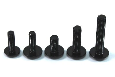 SPEEDY FASTENERS Pernos de carenado de motocicleta negros de aluminio anodizado para Honda CBR VFR ST Fireblade