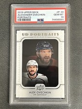 PSA 10 MINT HOCKEY CARD 2019 UPPER DECK PORTRAITS ALEXANDER OVECHKIN CAPITALS