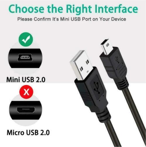 Cable Mini USB Cable Para POLAROID IE826, IS525, IS426 Cargador PSU - Imagen 2 de 4