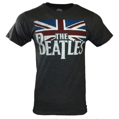 T-Shirt THE BEATLES Herren John Lennon Rock Band Logo Bekleidung Vintage Musik NEU - Bild 1 von 4