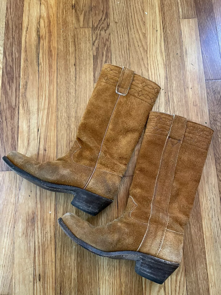 Mens brown clearance suede cowboy boots