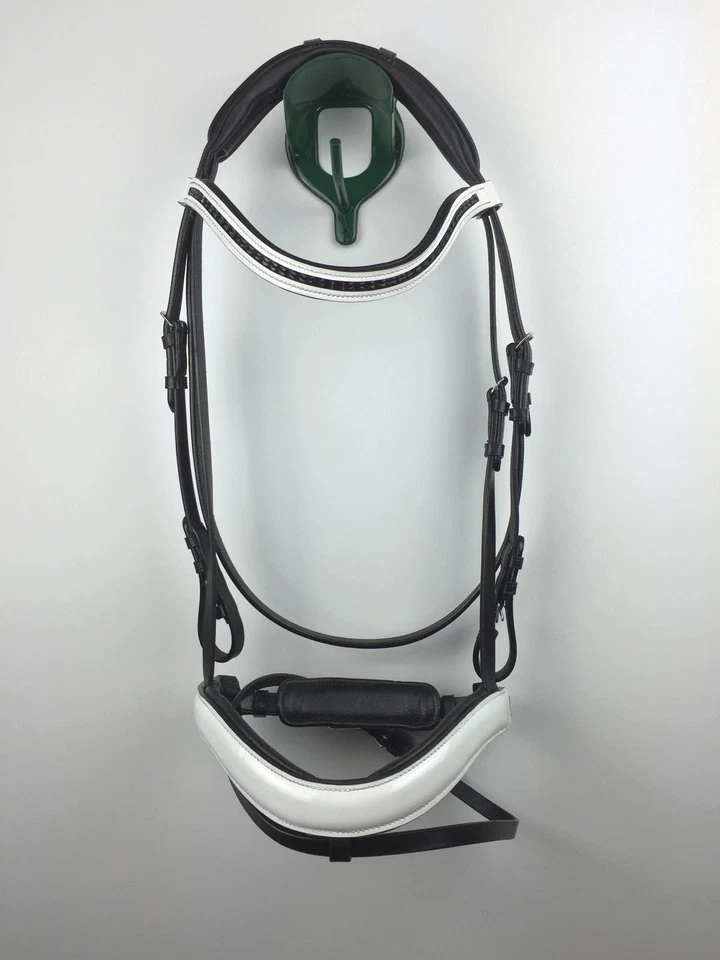 Trense Trensenzaum anatomisch genickschonend Lack schwedisches Reithalfter Zügel - Bild 3 von 4