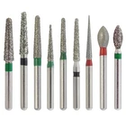 Dental Diamond Burs FG Round End Taper Football Fine Coarse 856 850 High Speed