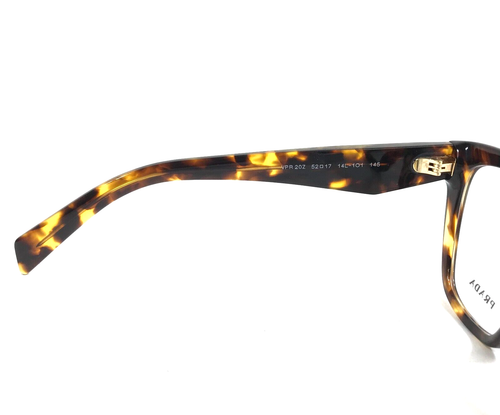 Prada Eyeglasses Frames VPR20Z 14L-1O1 Tortoise Brown Cat Eye Full Rim 52-17-145 - Picture 10 of 12