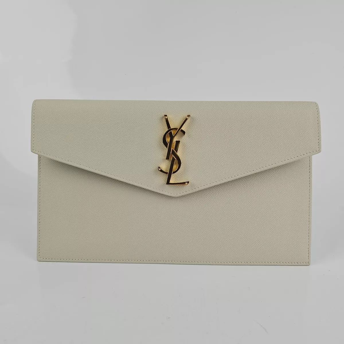 ysl uptown clutch beige