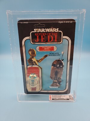 CAS 85 1983 KENNER STAR WARS R2 D2 SENSORSCOPE ROTJ 65 BACK GRADED