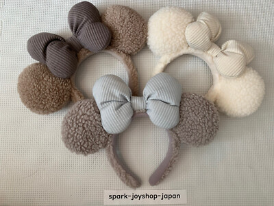 Japan Tokyo Disney Resort Brown Minnie Winter Ears HeadBand  display picture 3