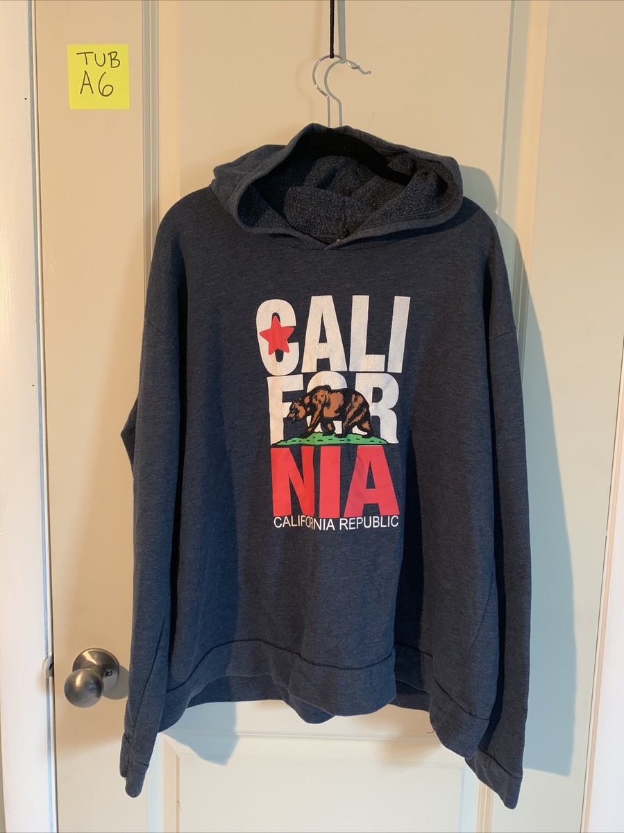 CALIFORNIA Bear Gray Hoodie Sweatshirt | eBay