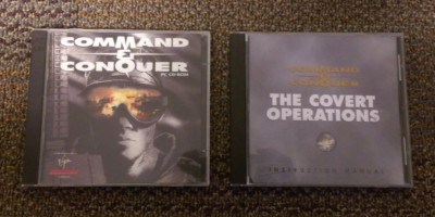 Command & Conquer Tiberian Dawn & Covert Operations Vintage PC Game lot COMPLETE