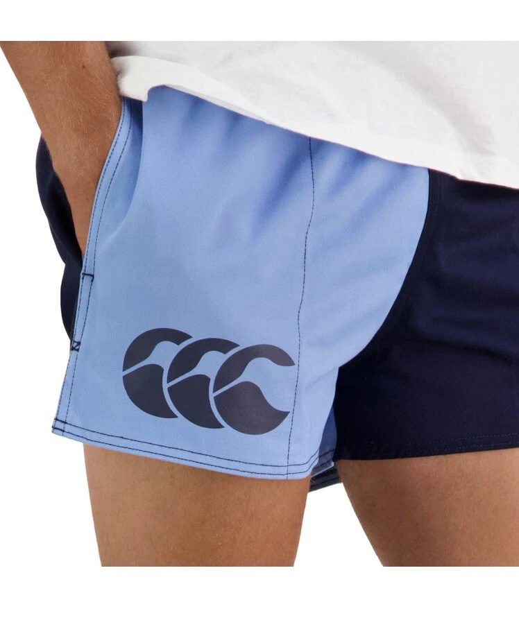 BNWT Canterbury Cotton Twill Harlequin Shorts - Blue/Navy - Size 34 - Ltd Stock