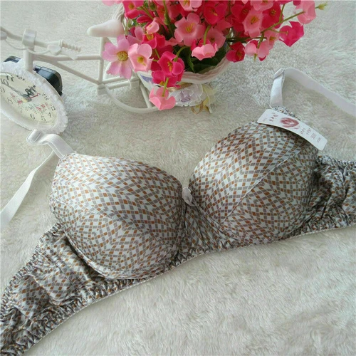34B 36B 38B 40B 100% Women Silk Bra Wire Free Padded Soft Everyday Bra Underwear - Picture 34 of 37