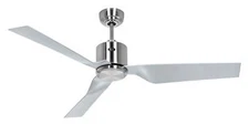Energiespar Ceiling Fan with Remote Control 132CM Eco Dynamix II Chrome