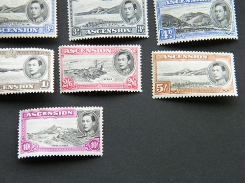 1938 Ascension Island KGVI Perf. 13 1/2 Set MH. - Picture 5 of 10