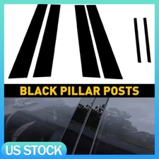 6PCS Car Door Window Pillar Post Cover Trim Black For 2011-2021 Dodge Charger