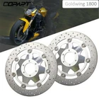 Left + Right Front Brake Disc Rotors For Honda Goldwing 1800 GL1800 2001-2017