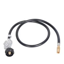 GasSaf Propane Regulator with Hose 4 Feet Griddle Propane Adapter Fits for Bl...