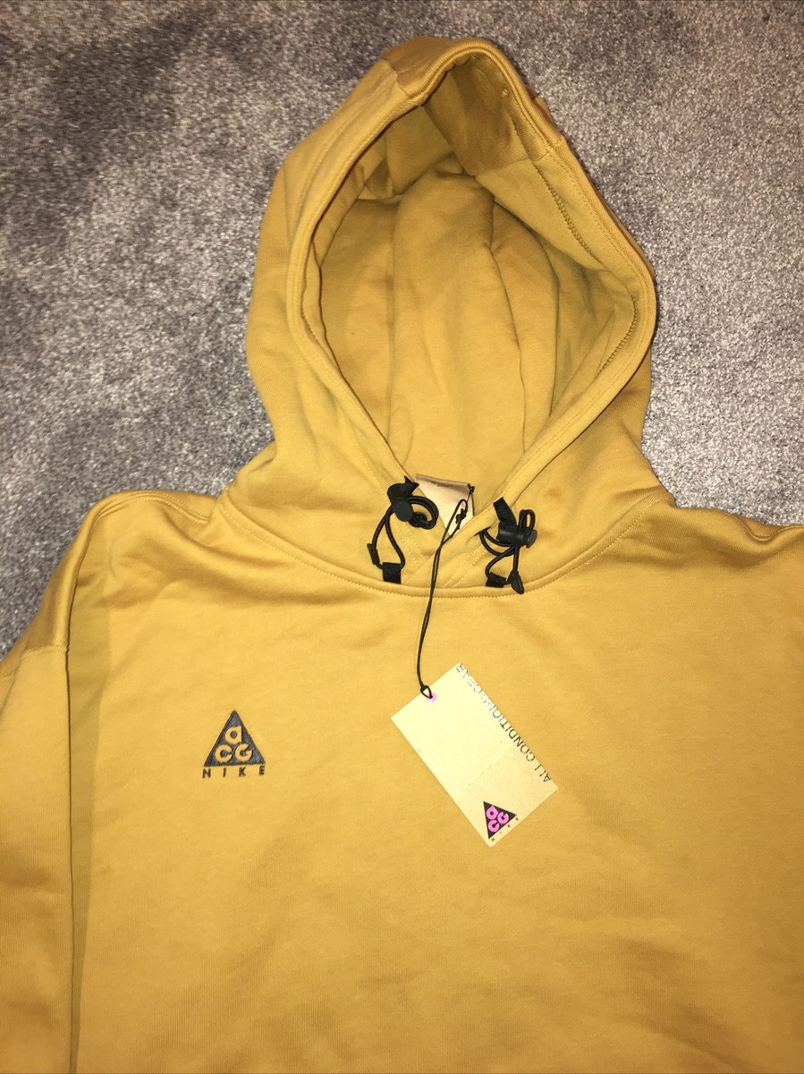nike acg yellow hoodie