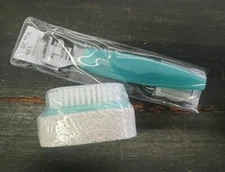 Essential Pedicure 2pc Set Callus Shaver And 2in1 Pumice Stone Brush 