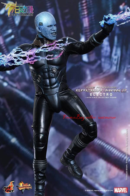 Perfect Hot Toys 1/6 Mms246 The Amazing Spider-Man 2: Electro In