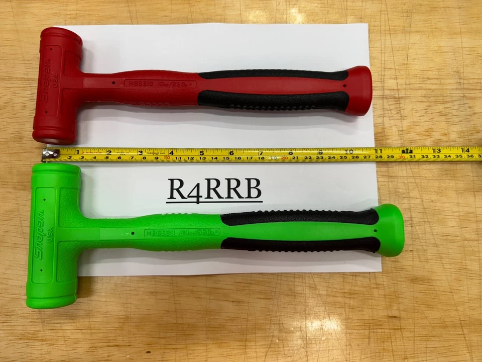 Herramientas Snap-on EE. UU. Nuevo 2 Piezas Slimline CARA SUAVE Dead Blow Hammer LOTE CONJUNTO Foto 2 de 4