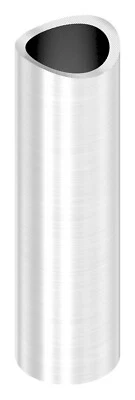 EDELSTAHLONLINE24 Distanzhülse ø 20 x 2mm, Länge 70mm, einseitig ausgefräst für Rohr ø 42,4mm