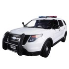 Miniature MOTOR MAX 1/24 - Ford Interceptor Police - Noir Et Blanc - Échelle 1:24