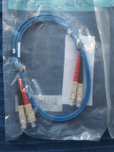 Two Allen Tel GBSC2-D3-01 Fiber Optic Patchcord SC To SC Duplex MM 50/125 3mm 1M - Picture 9 of 10