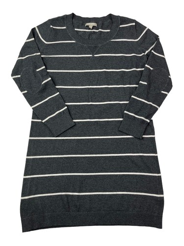 Banana Republic Womens Large L Striped Knit Sweater Dress 5% Rabbit Angora Hair - Picture 17 of 24