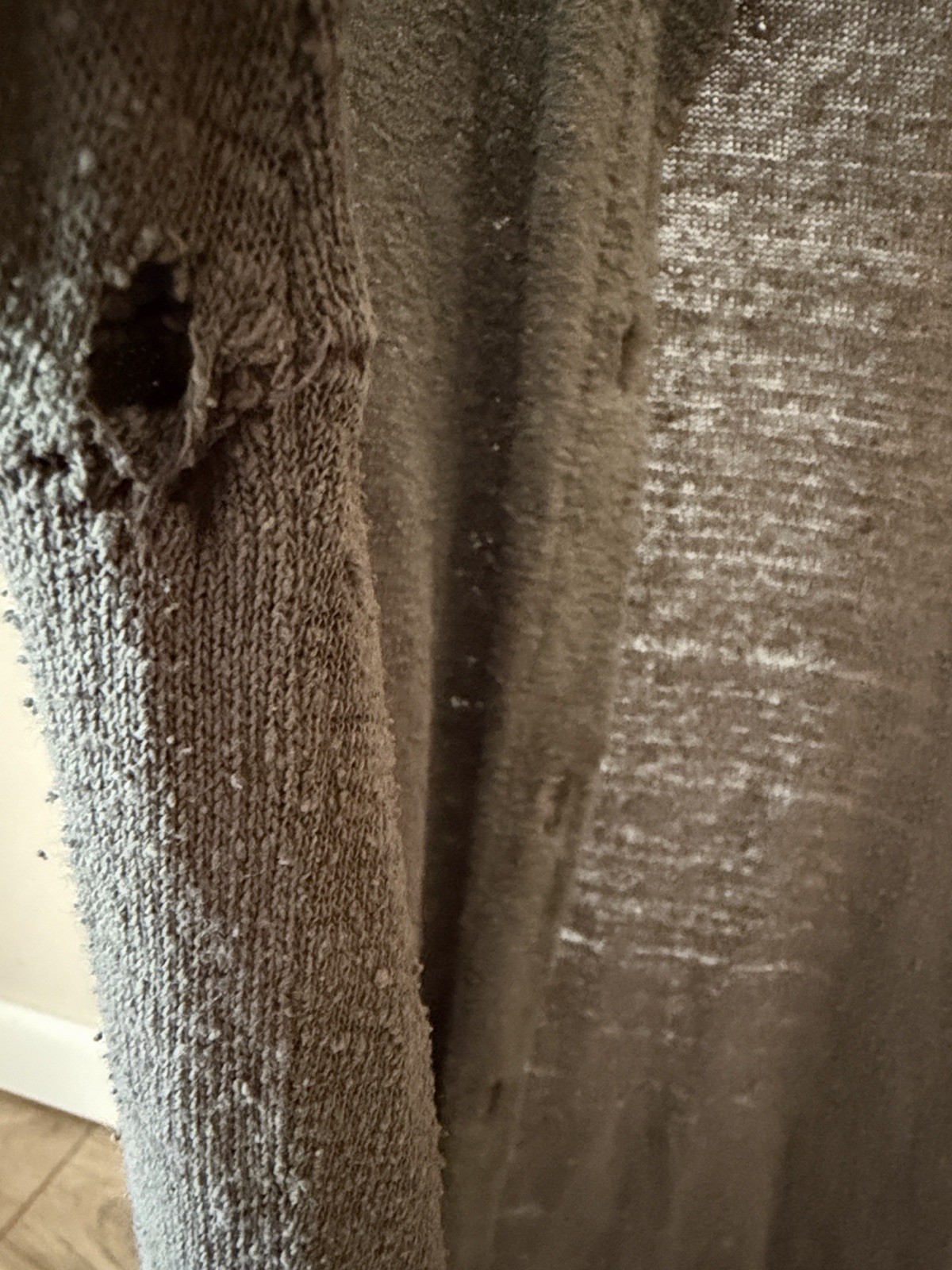 J. Morgan Puett Handmade Clothes Olive Green Button Front Cardigan Fit M AS IS image 7