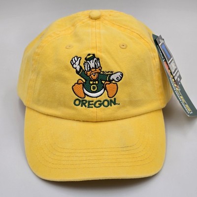 Vintage Oregon Ducks Yellow T Line Fahrenheit Hat Cap New With Tags