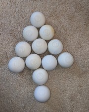 12 Signature Lacrosse balls set all white used/preowned varying condition NOCSAE