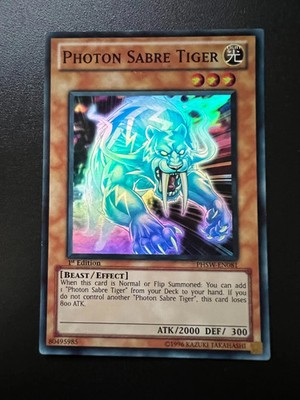 Photon Sabre Tiger PHSW-EN081 Super Rare 1st Edition Near Mint Yugioh