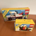 LEGO LEGOLAND Vintage Super Tow Truck 1572 & Dragster 1528 Complete Sets Box