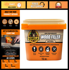 All-Purpose Wood Filler 16 oz - Water Resistant, Paintable, Stainable, Sandable,