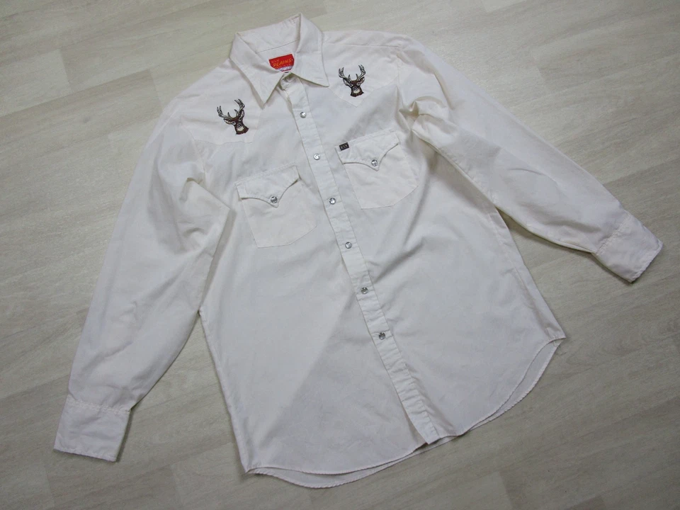 Camisa Western Vintage Ely Plains Rider Perla Snap Gaucho Bordada Querida (L) Foto 2 de 4