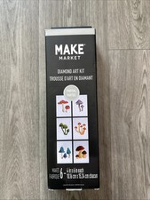 Make Market Diamond Art Kit Makes 5 / Open Box Read Description Mushroom Design
