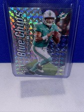 2020 Panini Mosaic Football Tua Tagovailoa Blue Chips Mosaic Prizm Card #BC15