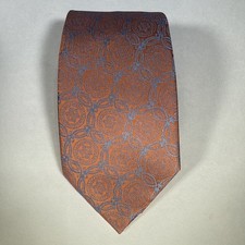 Mondieu Silk Tie Men s Orange Geometric Circl...