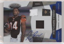 2010 Certified Freshman Fabric Mirror Blue 12/50 Jermaine Gresham #288 Auto 0q3
