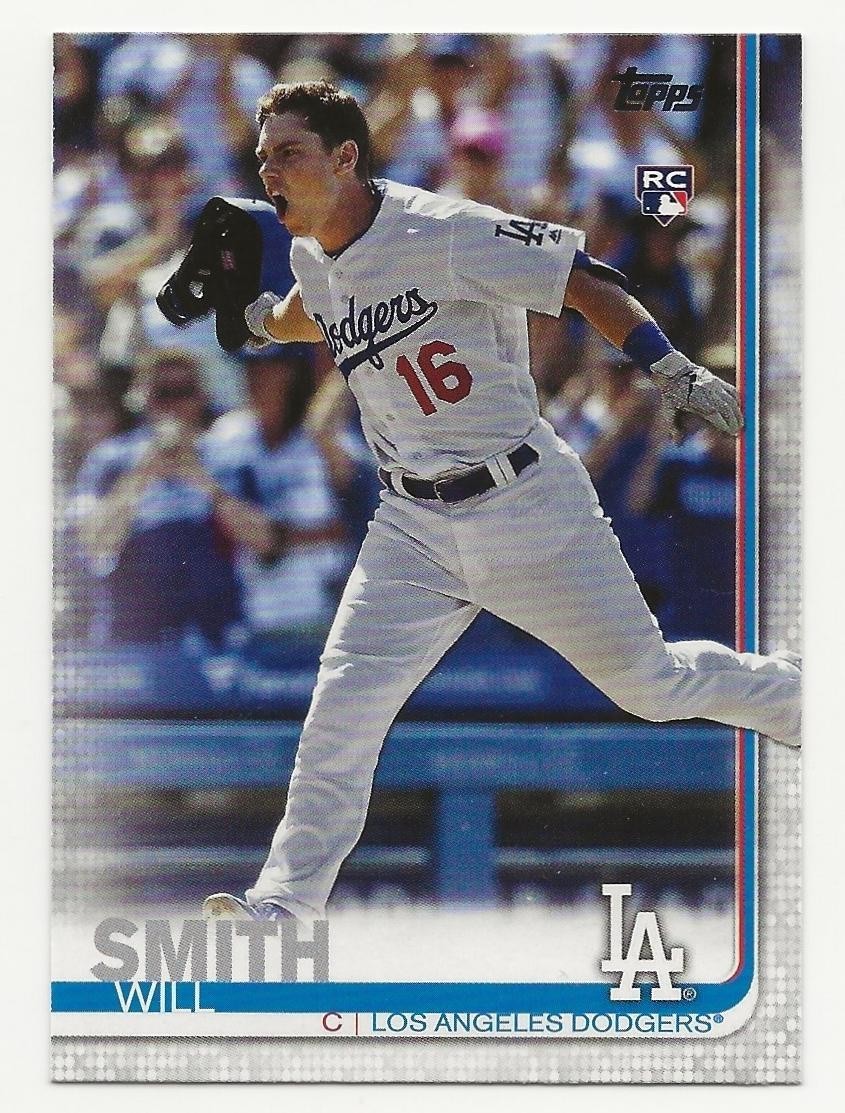 2019 Topps Update WILL SMITH Photo Variation SP Dodgers Rookie RC #US199 Running