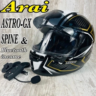 Casco Arai Full Face ASTRO-GX SPINE Tamaño: S con Bluetooth Incam Envío gratuito - Imagen 1 de 4