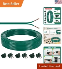 Christmas Extension Cord 60FT 18/2 Copper Wire with 6 Vampire Plugs Outdoors
