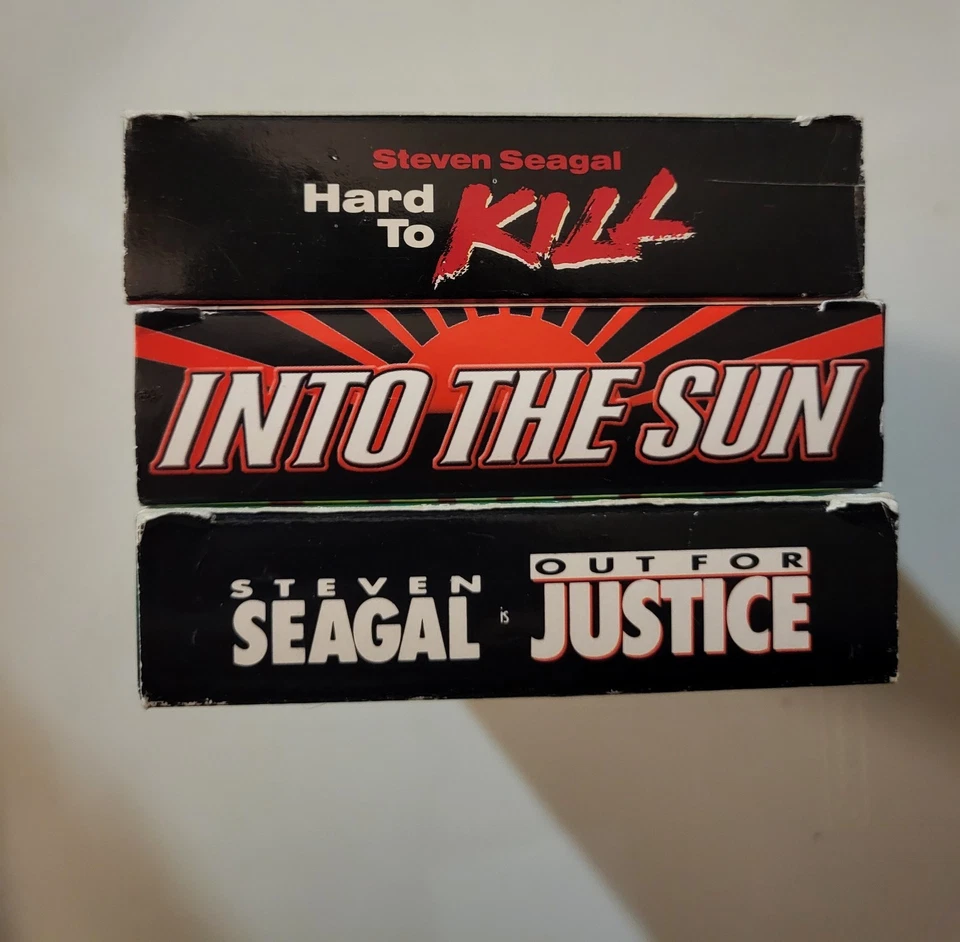Steven Seagal 3 Film Vhs Movie Collection Hard To Kill Out For Justice Into The - Image 4 of 4
