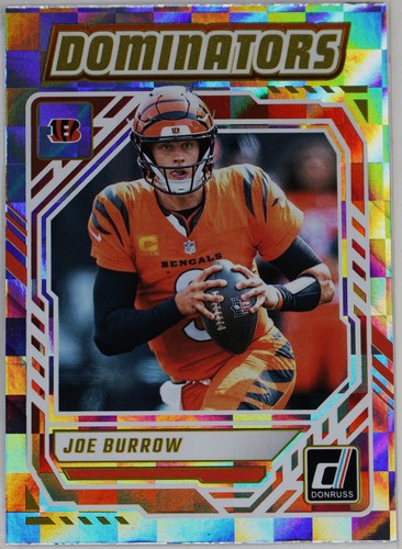 Joe Burrow #DOM-JBW 2025 Panini Donruss Dominators card