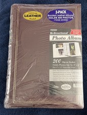 Pioneer Bi-Directional European Bonded Leather Photo Albums 2 Pack - New/Sealed