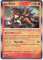 Entei 030/197 Obsidian Flames Holo Rare